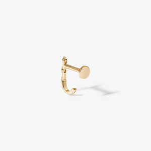 Lane Diamond J Piercing Earring