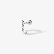 Load image into Gallery viewer, Lane Diamond J Piercing Earring