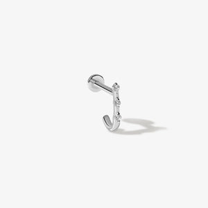 Lane Diamond J Piercing Earring