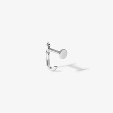 Load image into Gallery viewer, Lane Diamond J Piercing Earring