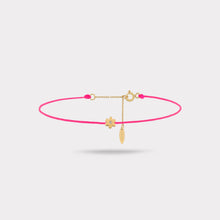 Load image into Gallery viewer, Gold Flower Diamond Pink Bracelet