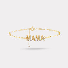 Load image into Gallery viewer, MAMA you are my World Diamond Bracelet