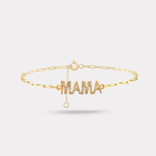 MAMA You Are My World Diamond Bracelet