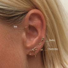 Load image into Gallery viewer, Chamberlain Micro Bow U Hoop Piercing Earring