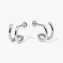 Load image into Gallery viewer, Norris illusion piercing hoop