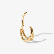 Load image into Gallery viewer, Rhea Cage Clicker Hoop Earring
