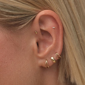 Rhea Cage Clicker Hoop Earring
