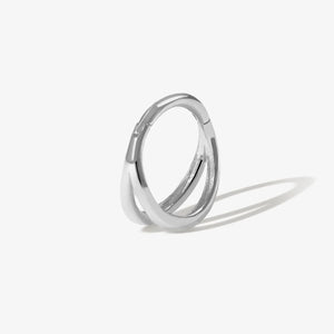 Rhea Cage Clicker Hoop Earring