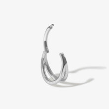 Load image into Gallery viewer, Rhea Cage Clicker Hoop Earring