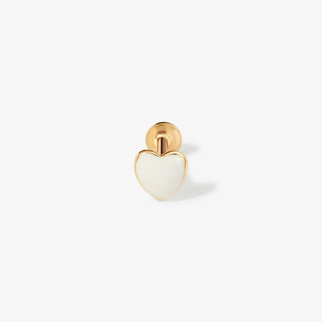 Saint Heart Piercing Earring