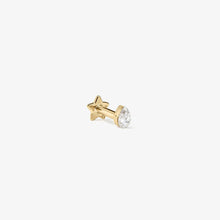 Load image into Gallery viewer, Hugh pear diamond piercing