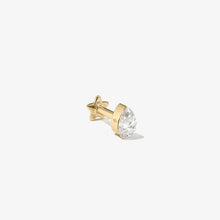 Load image into Gallery viewer, Hugh pear diamond piercing