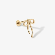 Load image into Gallery viewer, Tommi Statement Bow piercing yellow gold