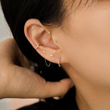 Load image into Gallery viewer, UNA  |  Single Diamond Mini Piercing Earring