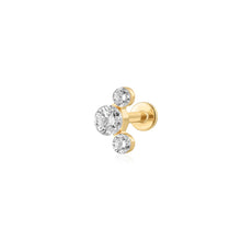 Load image into Gallery viewer, Lab Grown Diamond Cluster Flatback Stud