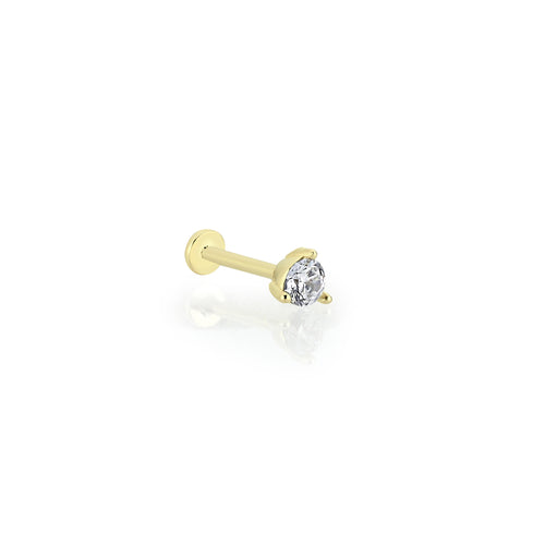 Brilliant Diamond Threaded Piercing Earring (0.16ct)
