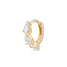 Load image into Gallery viewer, LEILANI | Triple Pear Lab Grown Diamond Single Huggie