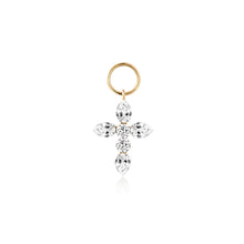 Load image into Gallery viewer, Lab Grown Diamond Cross Earring Charm