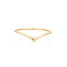 Load image into Gallery viewer, VEE | Gold Wishbone Ring