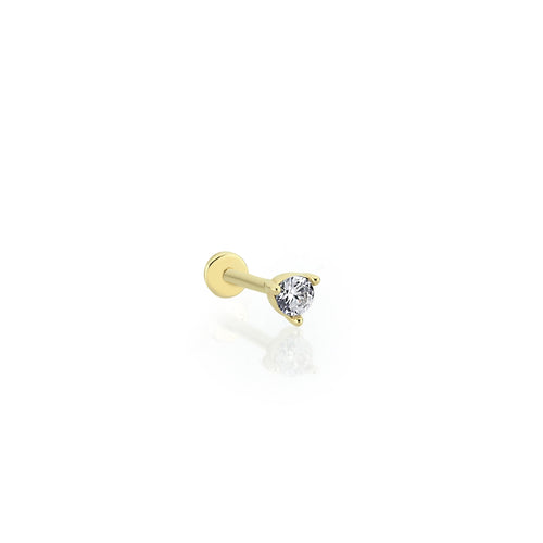 Brilliant Diamond Threaded Piercing Earring (0.12ct)