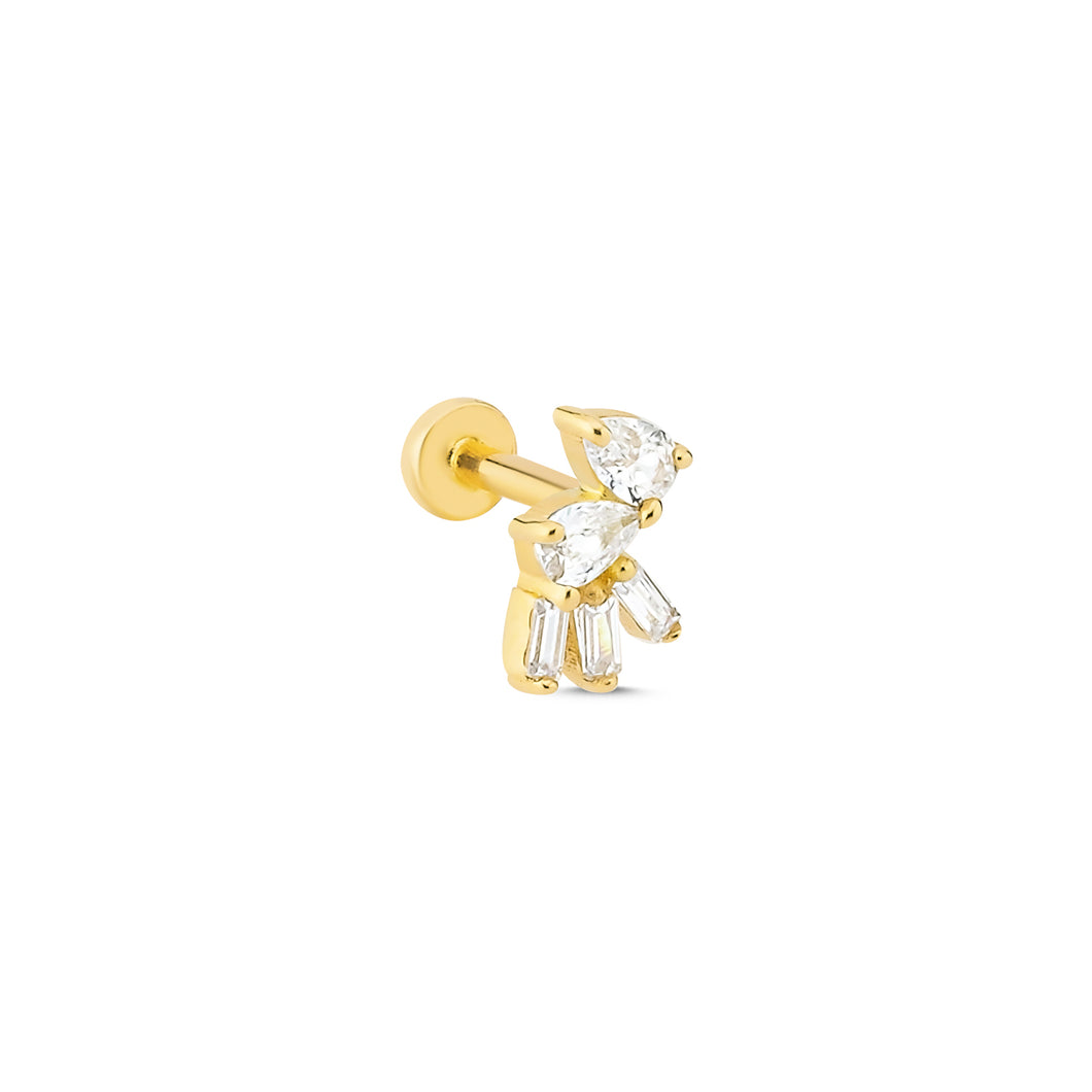 Jules Diamond Threaded Piercing Earring