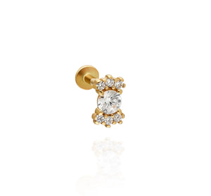 The Diamond Candy Threaded Piercing Earring