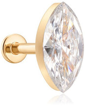 Load image into Gallery viewer, Marquise Lab Grown Diamond Flatback Stud