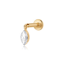 Load image into Gallery viewer, Marquise Lab Grown Diamond Threaded Charm