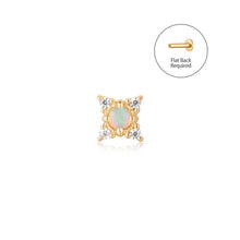 Load image into Gallery viewer, ANORA | Opal &amp; Diamond Beaded Threadless End