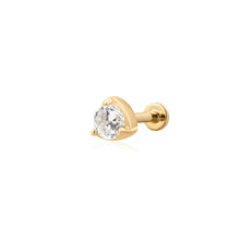 Load image into Gallery viewer, SERAPHINA | Lab Grown Solitaire Threaded with Flatback