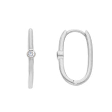 Load image into Gallery viewer, Dana Zirconia Hoop Earrings