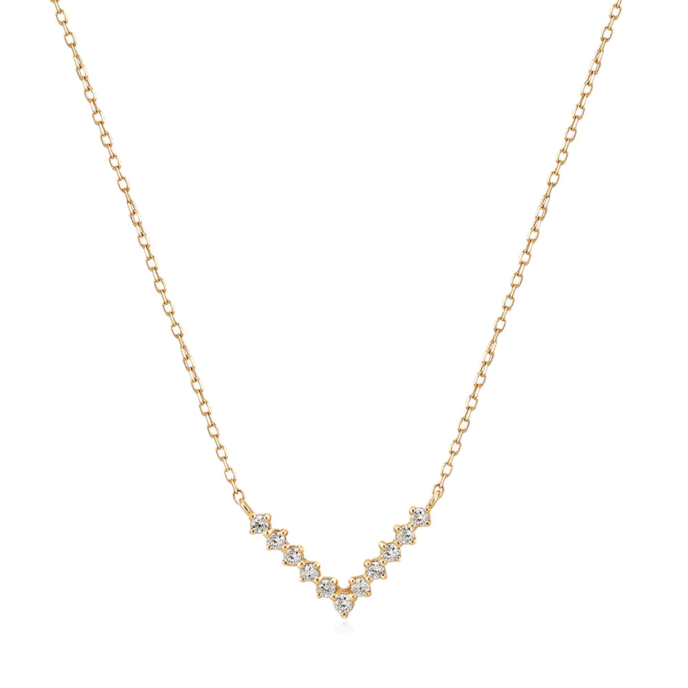 DREAM | Lab-Grown Diamond Wishbone Necklace