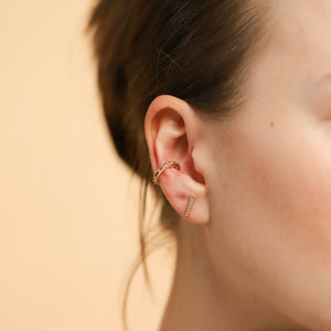 Borchie 9K Pink Gold Ear Cuff