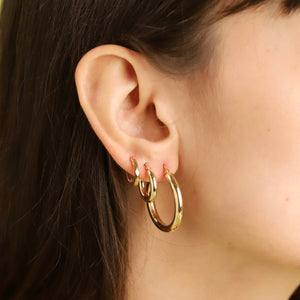 Small Shiny Effect Hoops