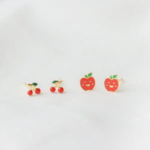 Summer Fruit Earrings (Apple)