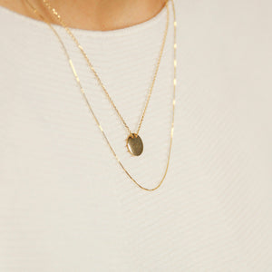 necklace Targa Circle yellow gold