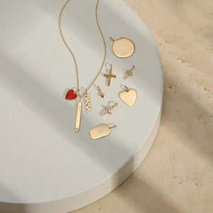 DULCIE  |  Tiny Candy Red Heart Pendant