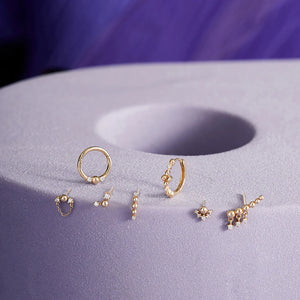 DALLAS | Lab Grown Diamond Cluster Piercing Earring YG