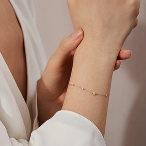 MATILDA | Rose Cut White Sapphire Forever Bracelet