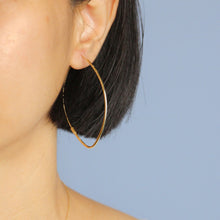 Load image into Gallery viewer, Oval Hoop Earrings