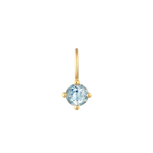 MARCH  |  Aquamarine Necklace Charm