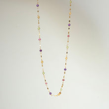 Load image into Gallery viewer, Necklace multicolor stones YG