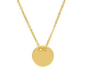 necklace Targa Circle yellow gold