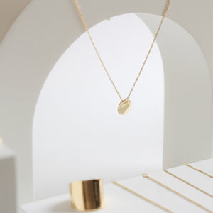 necklace Targa Circle yellow gold