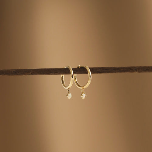 EZRA  |  Single Opal Hoop