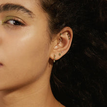 Load image into Gallery viewer, JAIDA | Tsavorite and White Sapphire Climber Earring