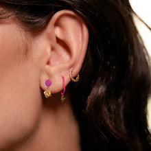 Load image into Gallery viewer, Rose Button Single Earring