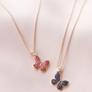 Butterfly Sapphire Necklace