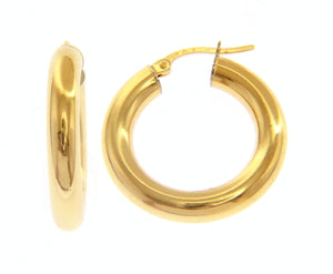 Luna Piena Yellow Gold Hoops