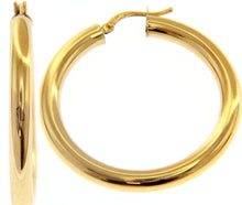 Load image into Gallery viewer, Luna Piena Yellow Gold Hoops